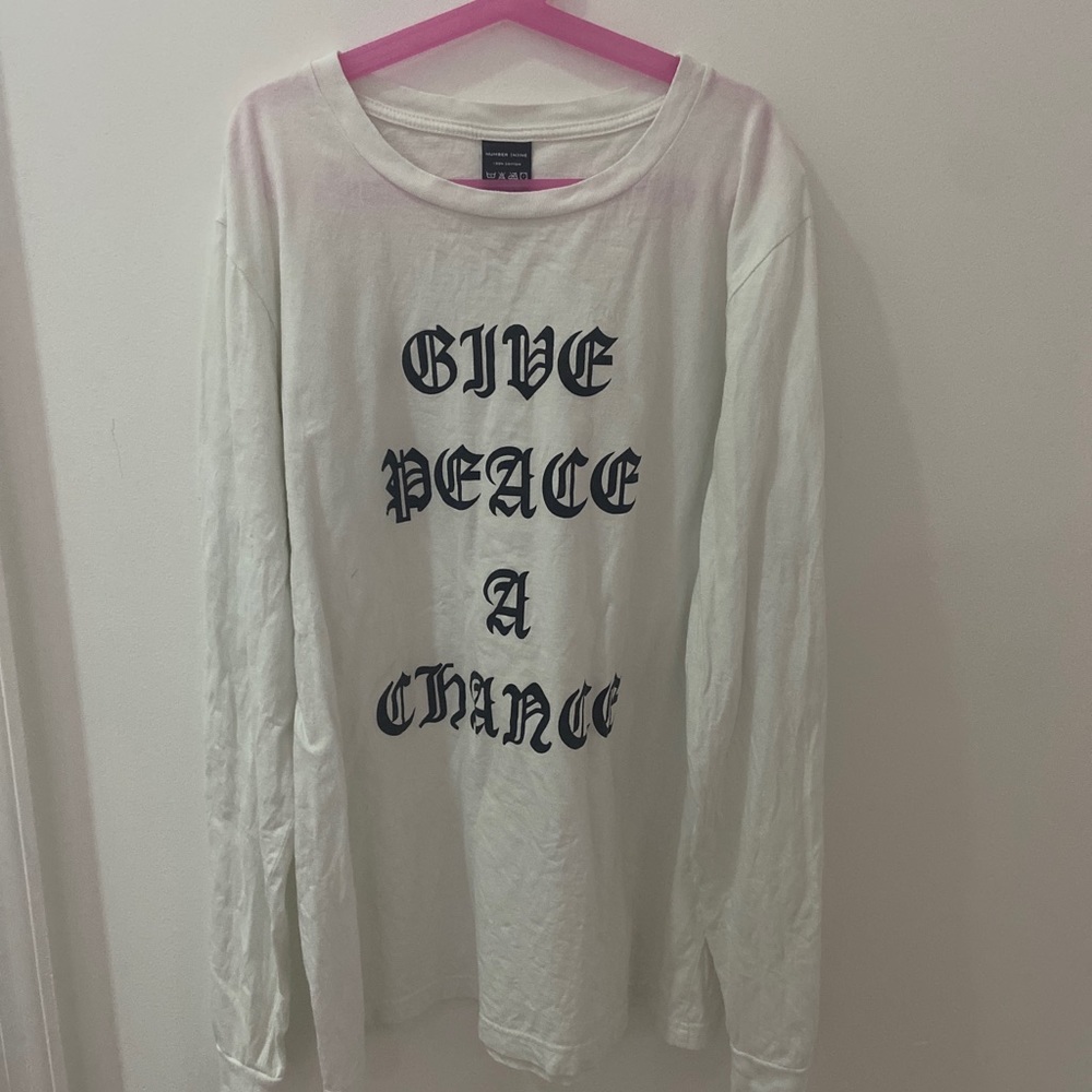 Number (n)ine “Give Peace A Chance” Long sleeve